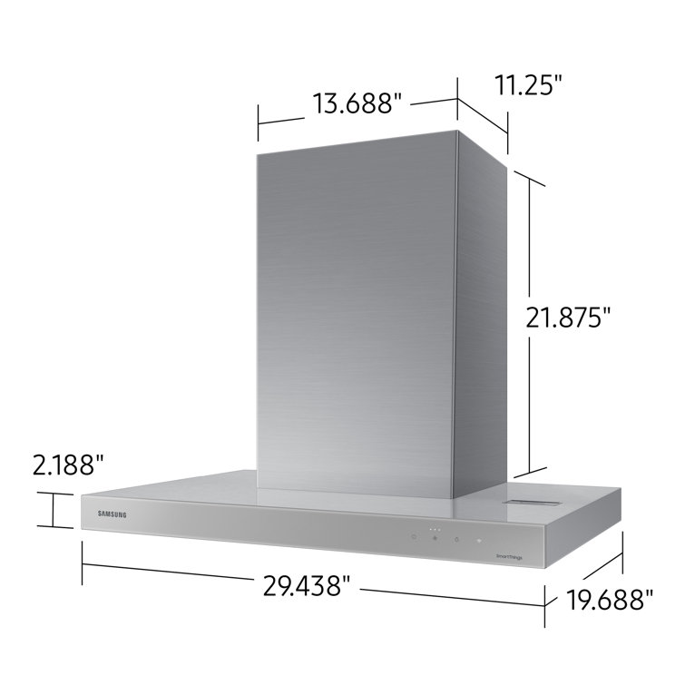 30'' Stainless Steel Smart Wall Mount Range Hood
