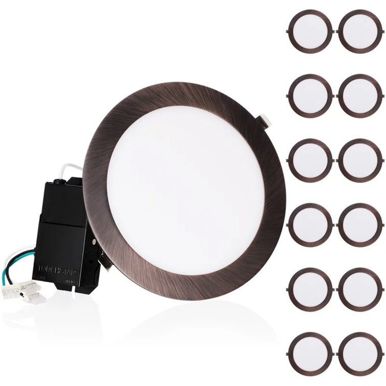Oil Rubbed Bronze Solar LED Dusk to Dawn Deck Lights Set of 6