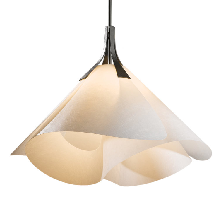 Mobius 25" Dark Smoke 1-Light Pendant with Frost Shade