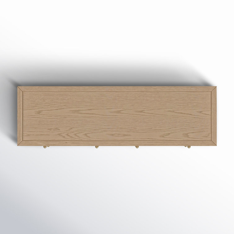 Nora Light Brown Oak 6-Drawer Dresser with Soft Close