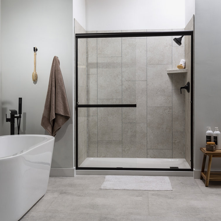 Rain Cloud 25.6 in. x 14.8 in. Vinyl Waterproof Interlocking Wall Tiles