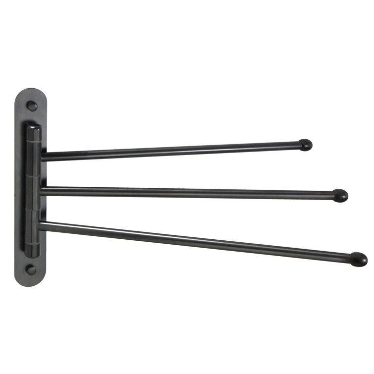 15'' Oil Rubbed Bronze Stainless Steel Triple Swing Towel Bar