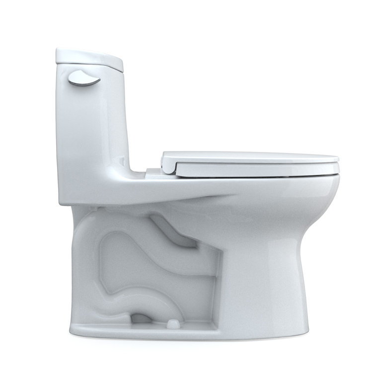 High Efficiency White Elongated One-Piece Toilet with Seat