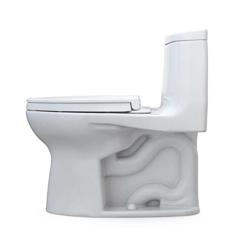 High Efficiency White Elongated One-Piece Toilet with Seat