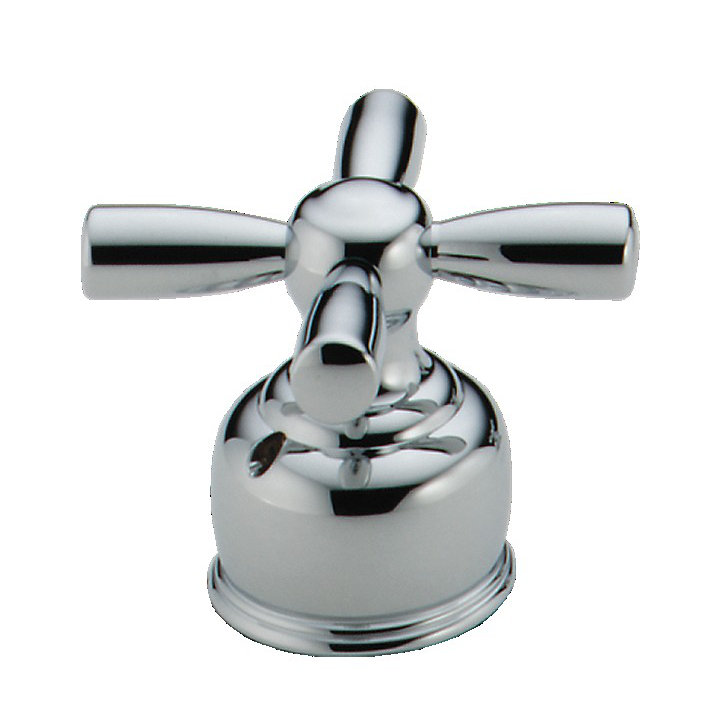 Polished Chrome Modern Cross Handle for Bath Fixtures