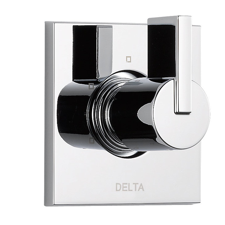 Chrome Stainless Steel Wall-Mounted Shower Diverter Trim Kit