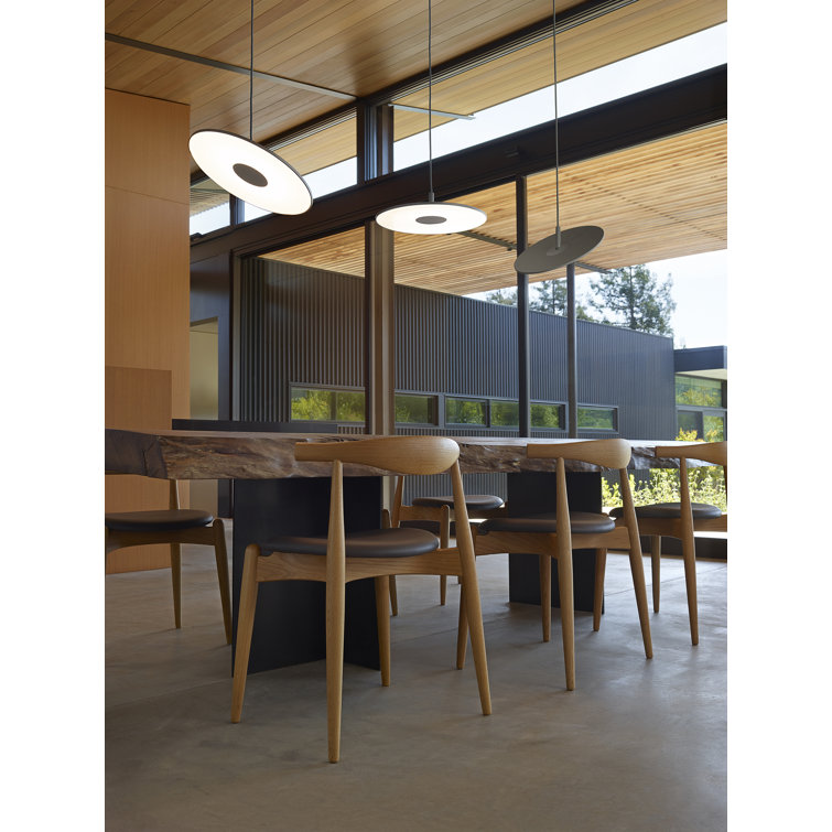 Circa Graphite 120'' Aluminum LED Pendant Light with USB Port
