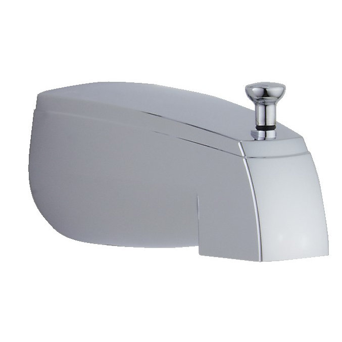 Rizu Chrome Wall Mounted Tub Spout with Diverter