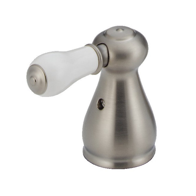 Classic Stainless Steel and Porcelain Lever Handle Kit
