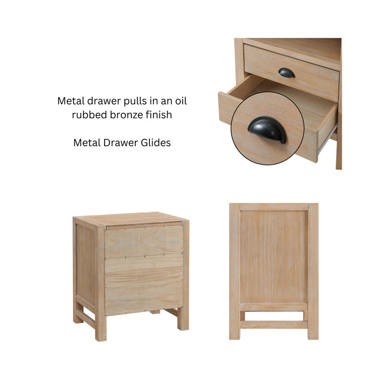 Arden Light Driftwood Pine Wood Queen Bedroom Set