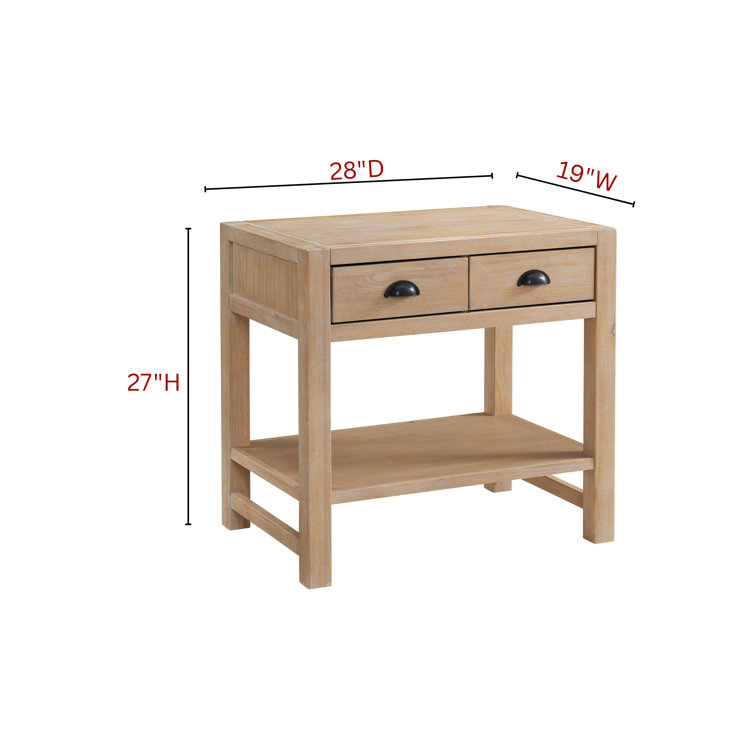 Arden Light Driftwood Pine Wood 5-Piece Bedroom Set