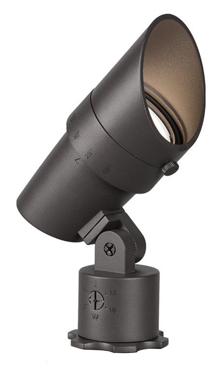 Bronze Adjustable Beam LED Landscape Spotlight