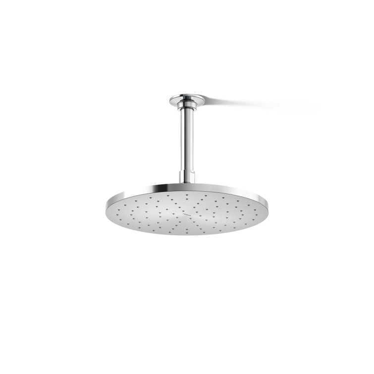 Polished Chrome 10" Round Ceiling Mounted Rain Showerhead