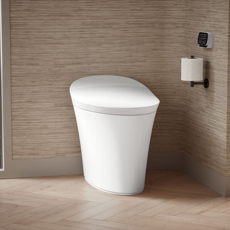 Elongated High-Efficiency Intelligent Toilet with Dual Flush and Heated Seat