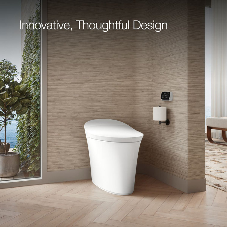Elongated High-Efficiency Intelligent Toilet with Dual Flush and Heated Seat