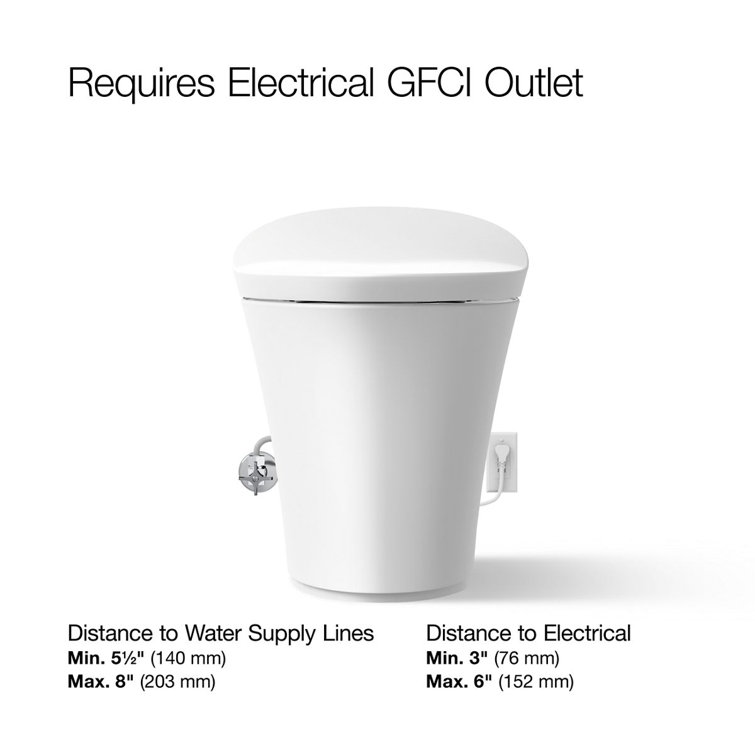 Elongated High-Efficiency Intelligent Toilet with Dual Flush and Heated Seat