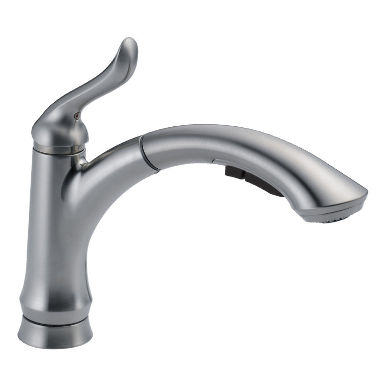 Arctic Stainless Single Handle Kitchen Faucet with Pull-Out Spray