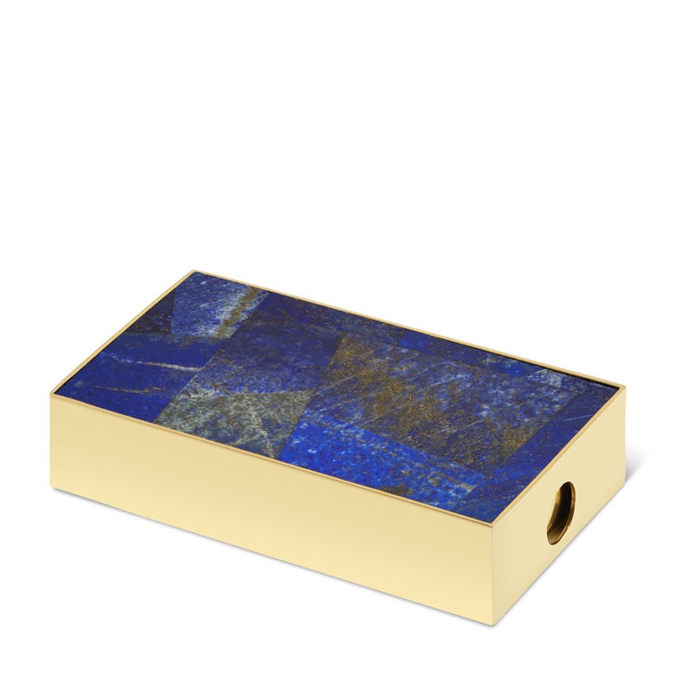 Cassiel Blue and Brass Mosaic Match Sleeve