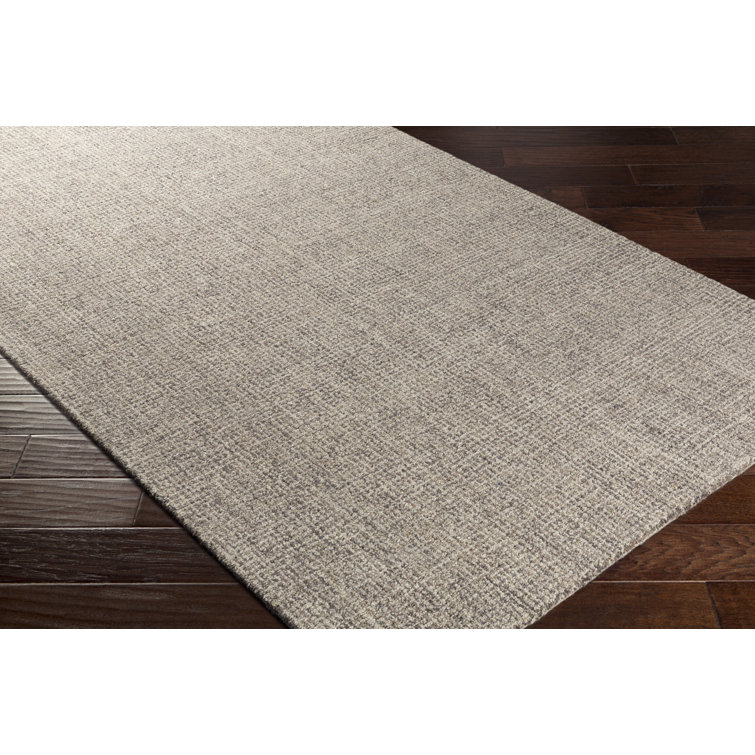 Gray Hand-Tufted Wool Rectangular 10' x 14' Area Rug