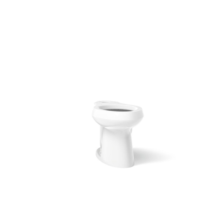 White High Efficiency Elongated Free Standing Toilet Bowl