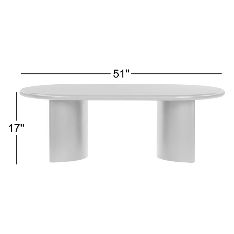 Aged Black Acacia Oval Coffee Table with Storage