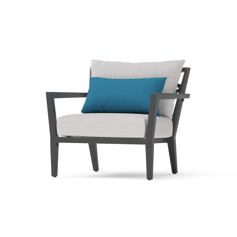Venetia 5-Piece Gray Aluminum Outdoor Patio Seating Set