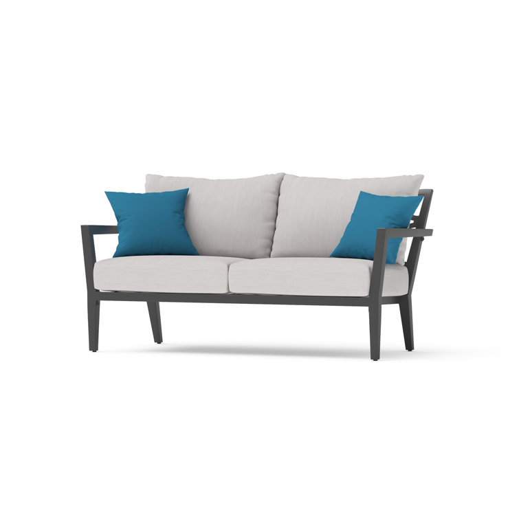 Venetia 5-Piece Gray Aluminum Outdoor Patio Seating Set