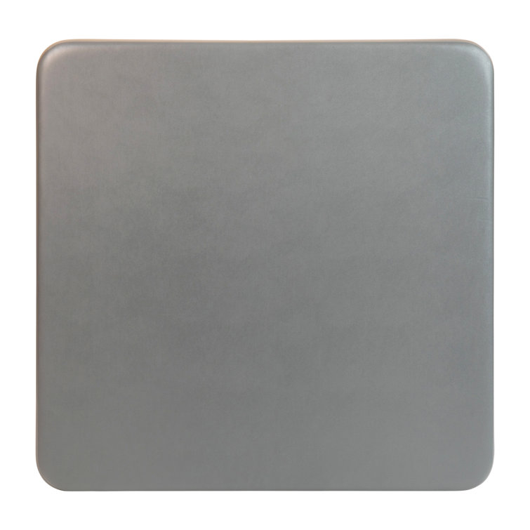 Gray Metal and Vinyl Square Folding Card Table