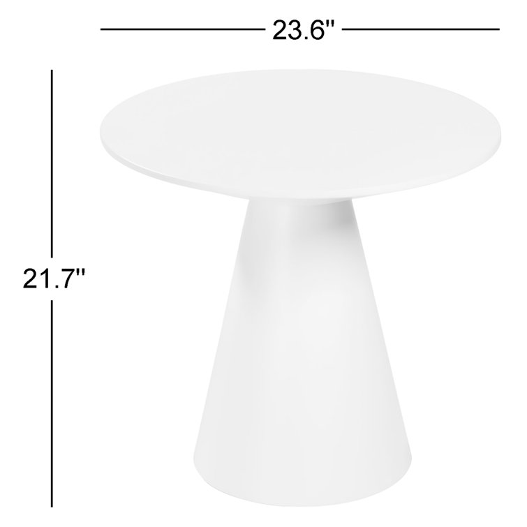 Barra 22'' Natural Oak Round Wood Side Table