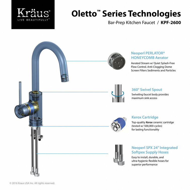Chrome Single Handle Deck Mounted Bar Faucet