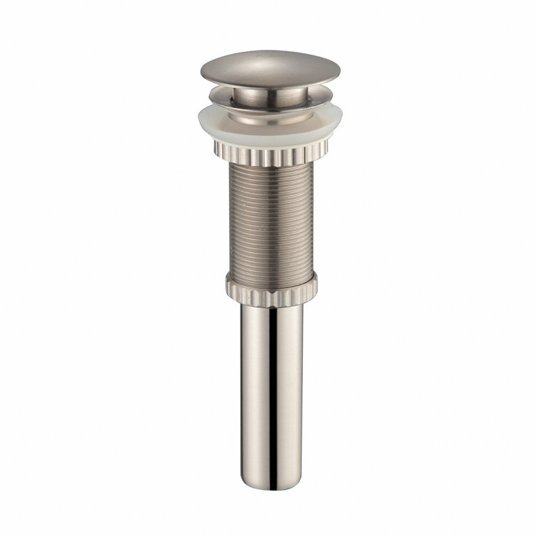 Satin Nickel Modern Single Hole Vessel Faucet