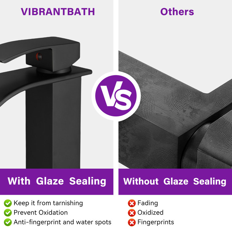 Matte Black Stainless Steel Single Handle Bathroom Faucet