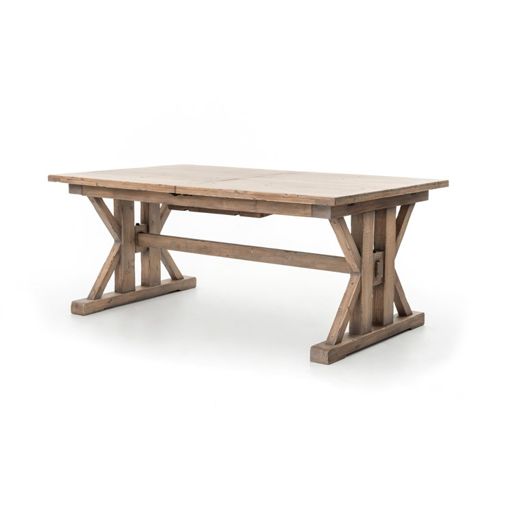 Tuscan Farmhouse Extendable Reclaimed Wood Dining Table