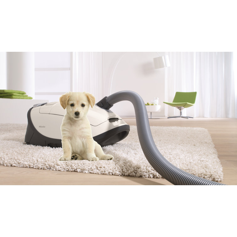 Lotus White Stainless Steel Canister Vacuum Cleaner with HEPA Filter