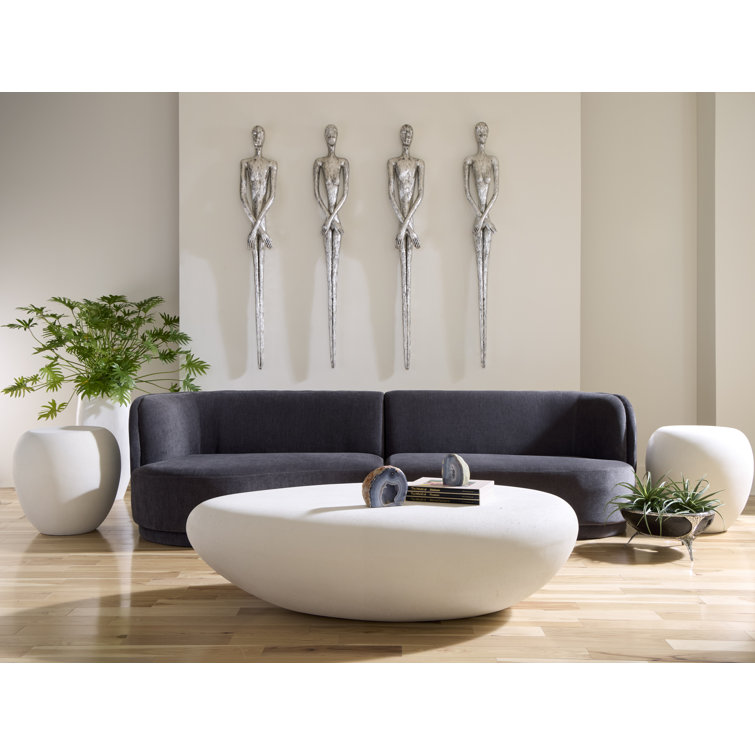 Lloyd 71" Silver Leaf Resin Wall Sculpture