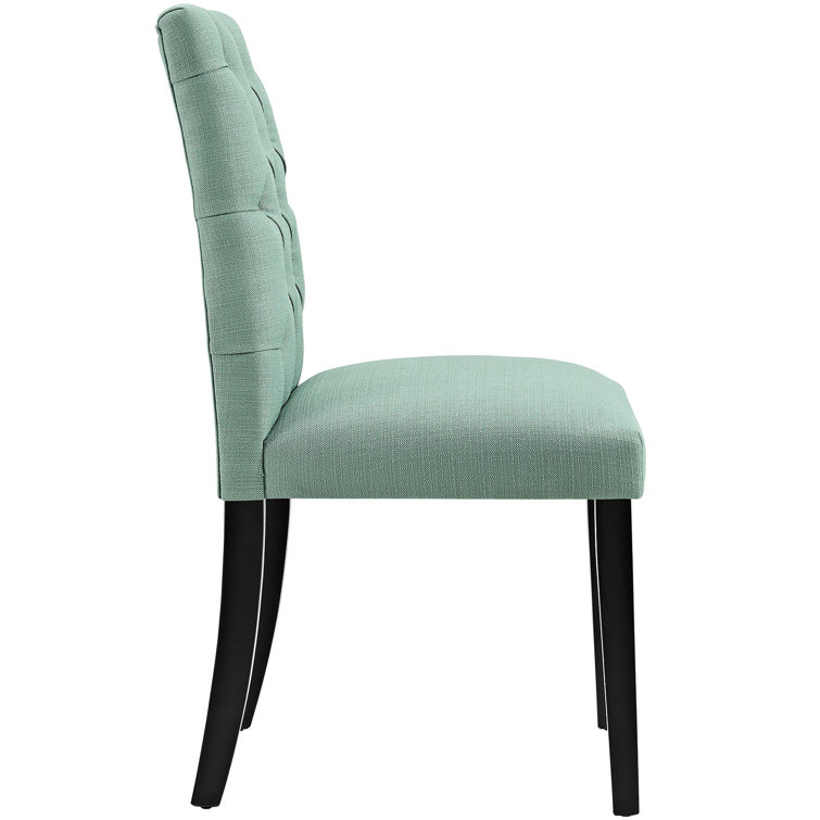 Laguna Blue Tufted Upholstered Parsons Side Chair