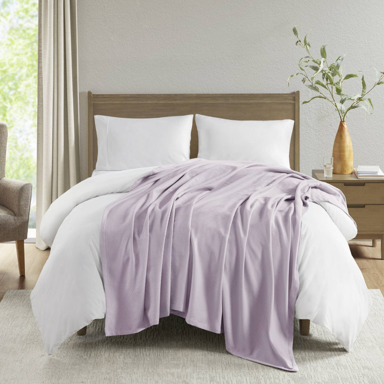 King Lilac Liquid Cotton Machine Washable Blanket