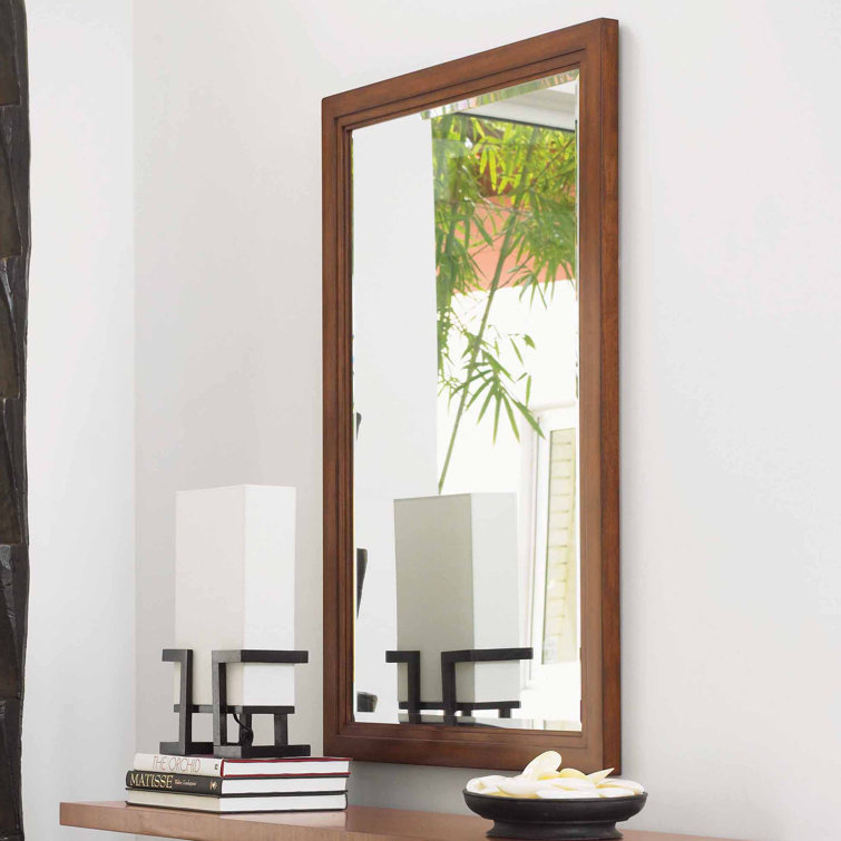 Transitional Ocean Somerset 50'' Brown Wood Dresser Mirror