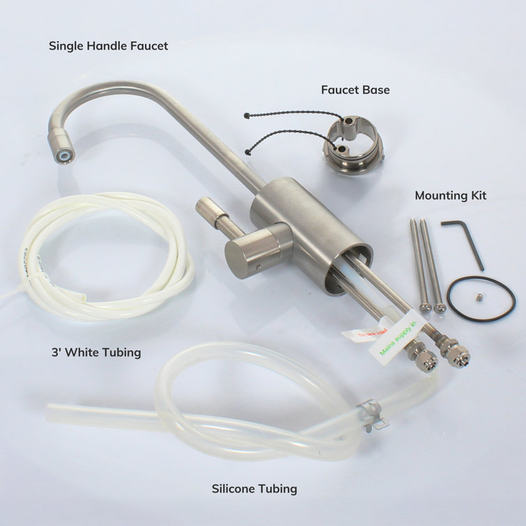 Brushed Nickel Compact Instant Hot Water Dispenser with Faucet