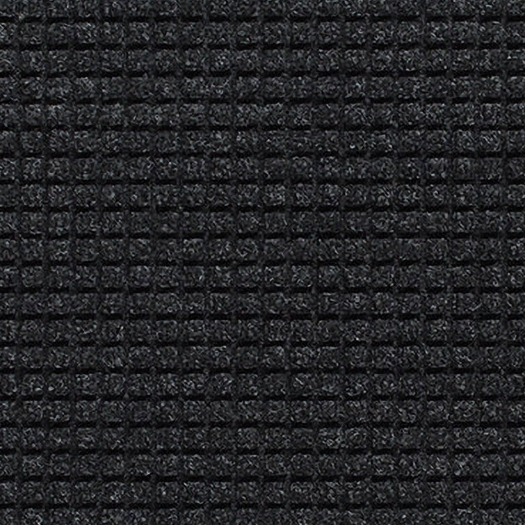 Eco-Friendly Squares Outdoor Doormat in Charcoal, 35x23"