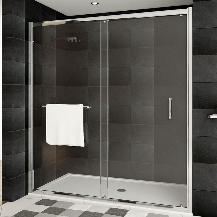 Ultra-A Chrome 44-48" Frameless Sliding Shower Door