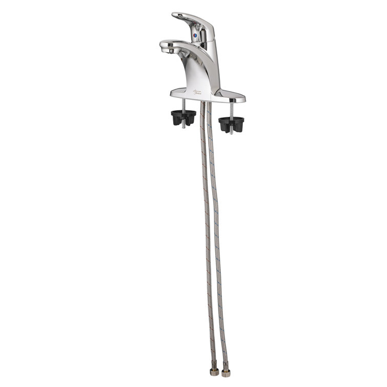 Polished Chrome Single-Handle Centerset Bathroom Faucet