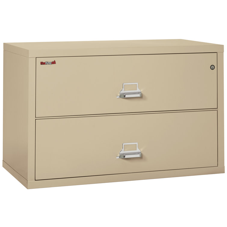 Parchment 44.5'' Wide 2-Drawer Fireproof Steel Lateral File Cabinet