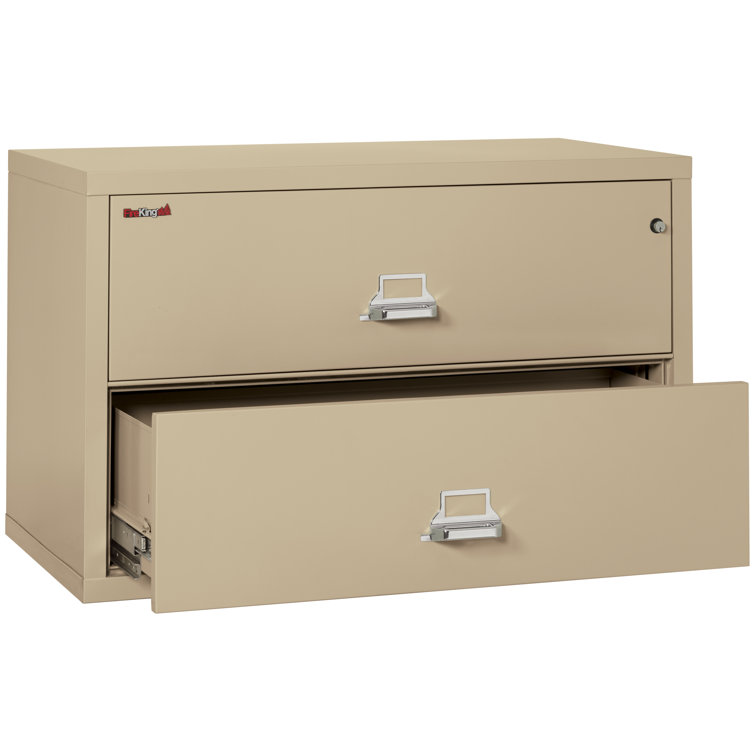 Parchment 44.5'' Wide 2-Drawer Fireproof Steel Lateral File Cabinet