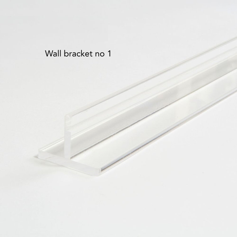 Clear Acrylic Zig Zag Wall Mounted Pet Gate with Metal Latch