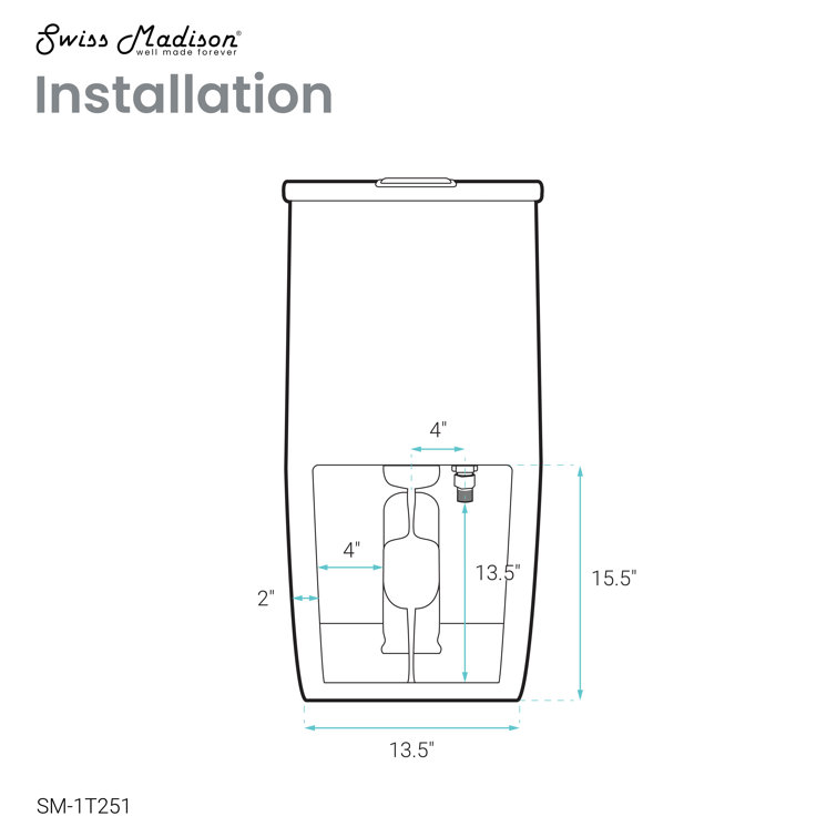 White Elongated Dual Flush High Efficiency Toilet