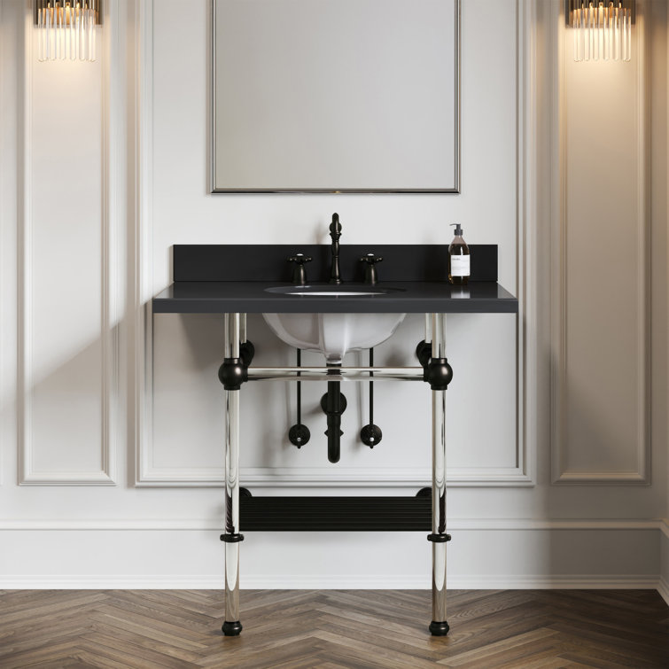 Matte Black Widespread Lavatory Faucet with Cross Handles