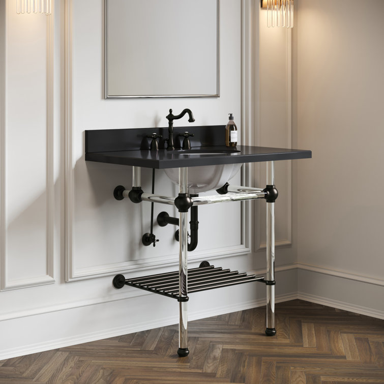 Matte Black Widespread Lavatory Faucet with Cross Handles