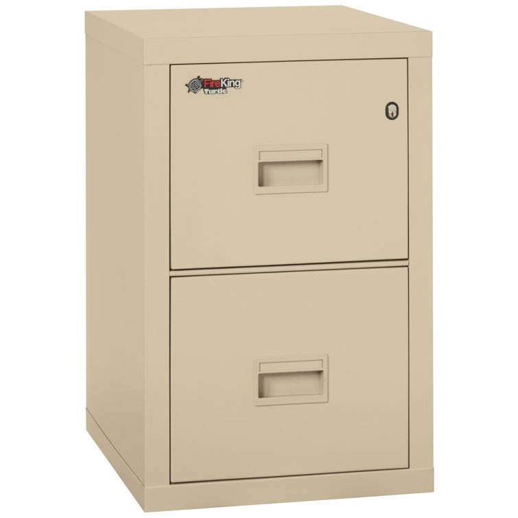 Parchment 2-Drawer Fireproof and Water-Resistant Vertical Filing Cabinet