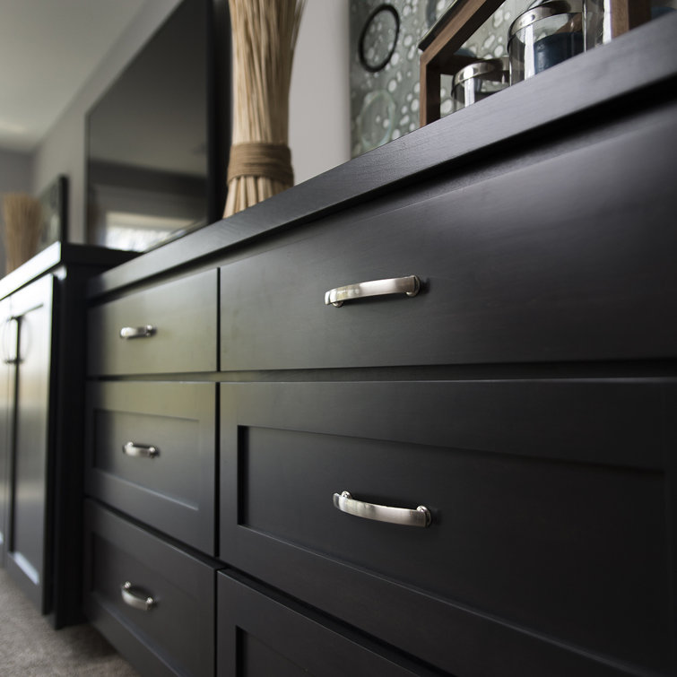 Satin Nickel 6-Inch Bar Cabinet Pull with Mounting Hardware